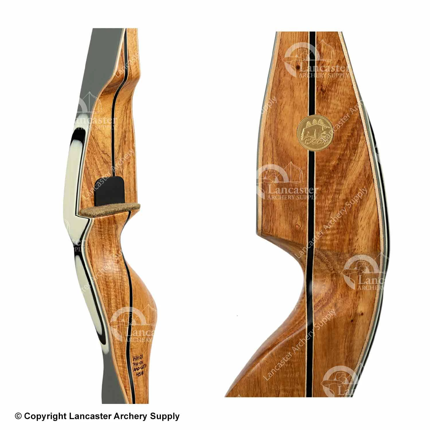 Bear Archery Bear Kodiak Hunter Traditional Recurve Bow (Shedua/Gray) - Image 3
