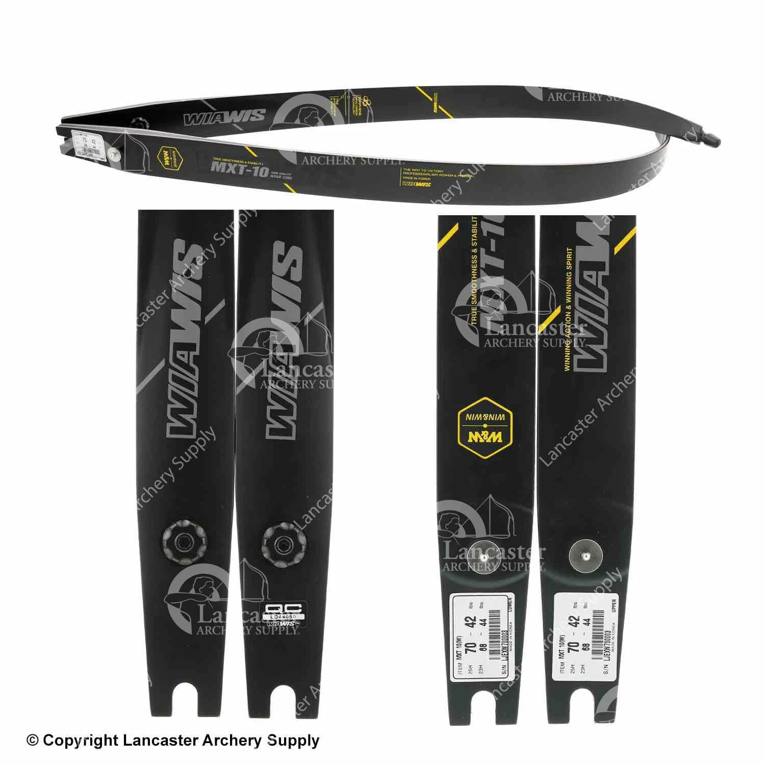 Win & Win Win Win Wiawis MXT-10 Wood/Carbon Limbs (Open Box X1030169) - Image 2