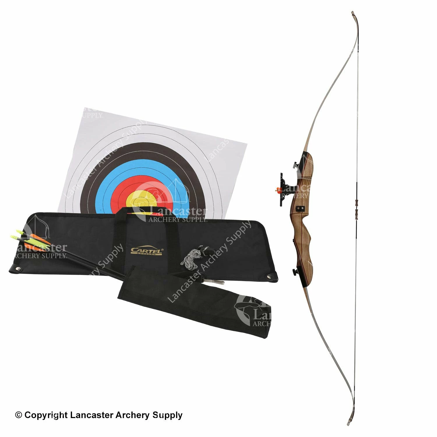 Galaxy Archery Galaxy Bullseye 62" Takedown Recurve Bow Package