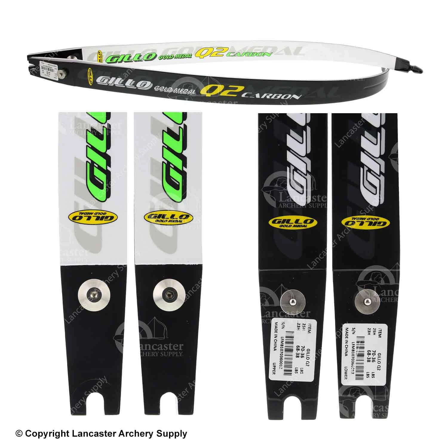 Gillo Q2 Recurve Limb (Open Box X1030201) - Image 2