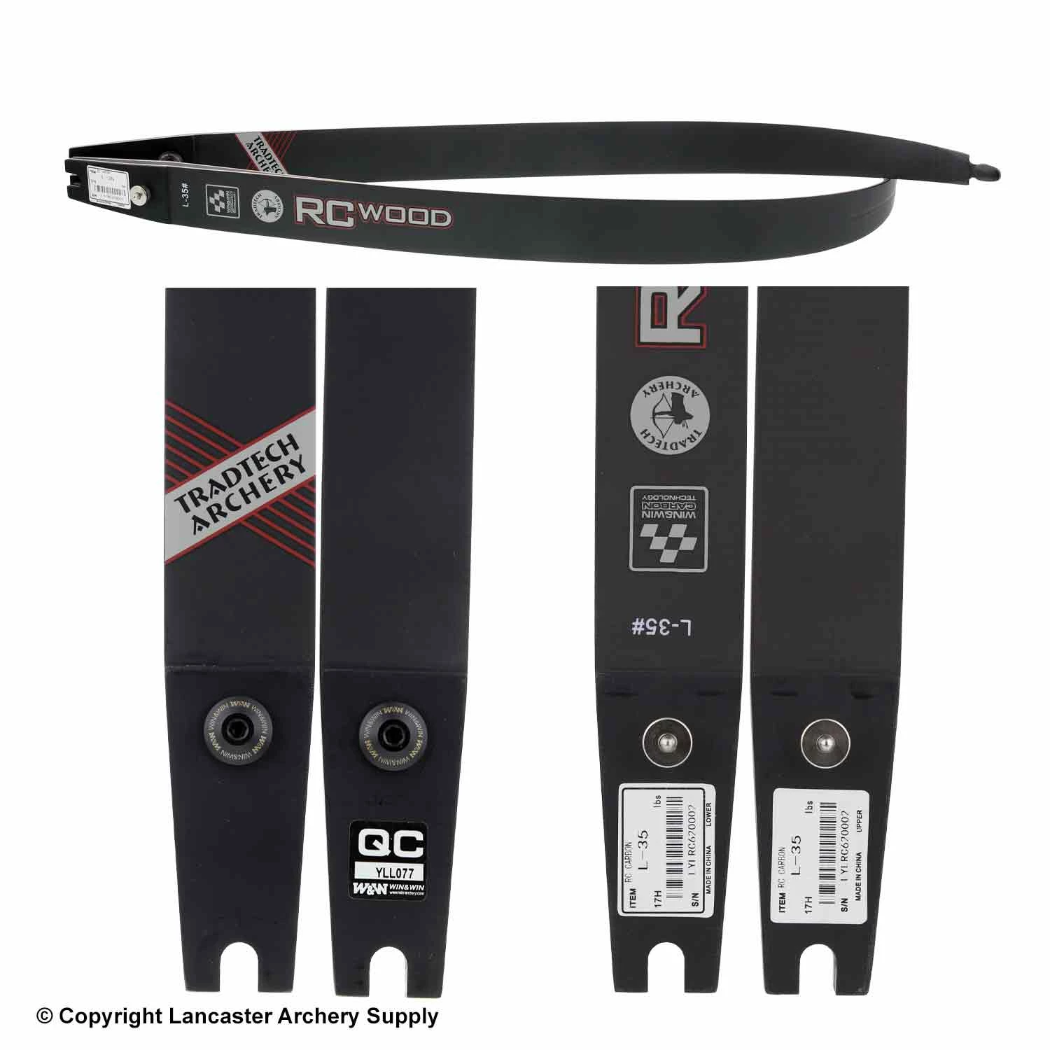 TradTech Archery TradTech RC Carbon/Wood Recurve Limbs (Open Box X1030208) - Image 2