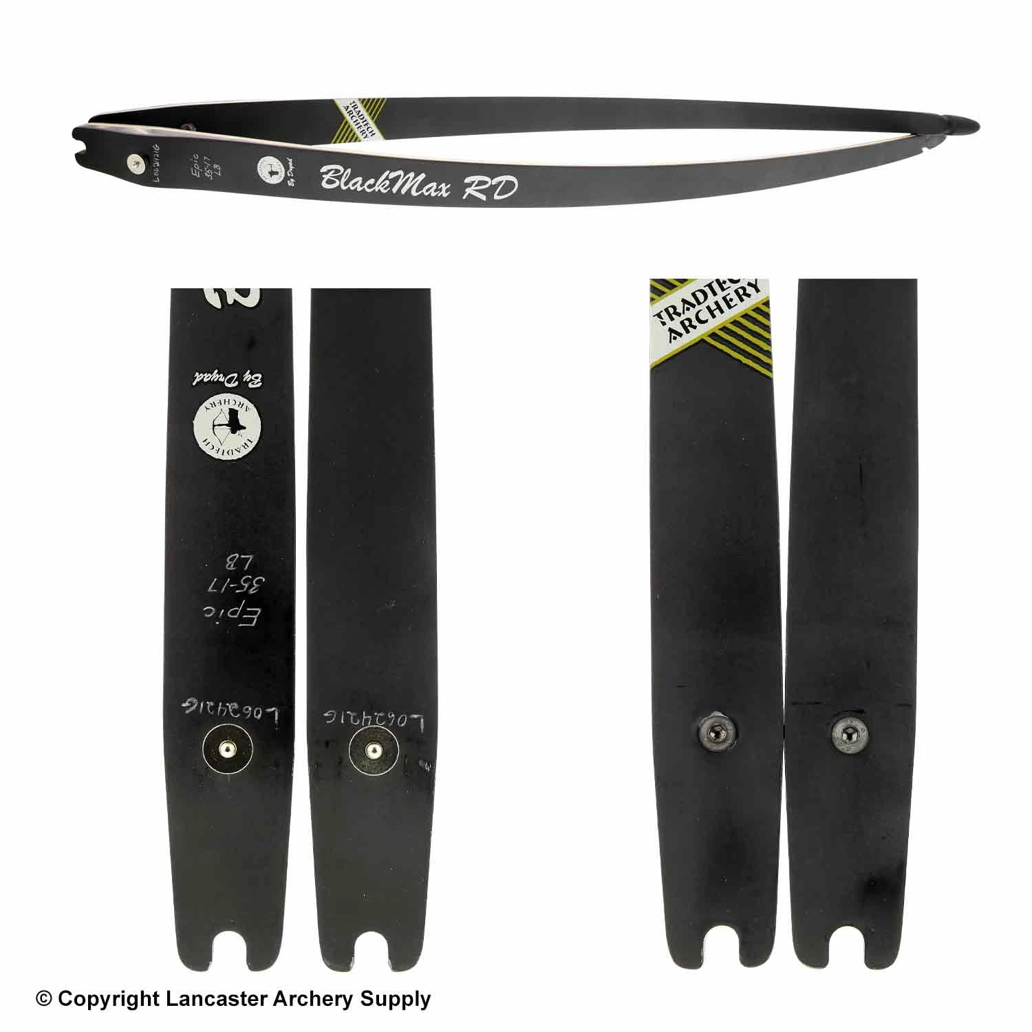 TradTech Archery TradTech RD Carbon/Wood Longbow Limbs (Open Box X1030476) - Image 2