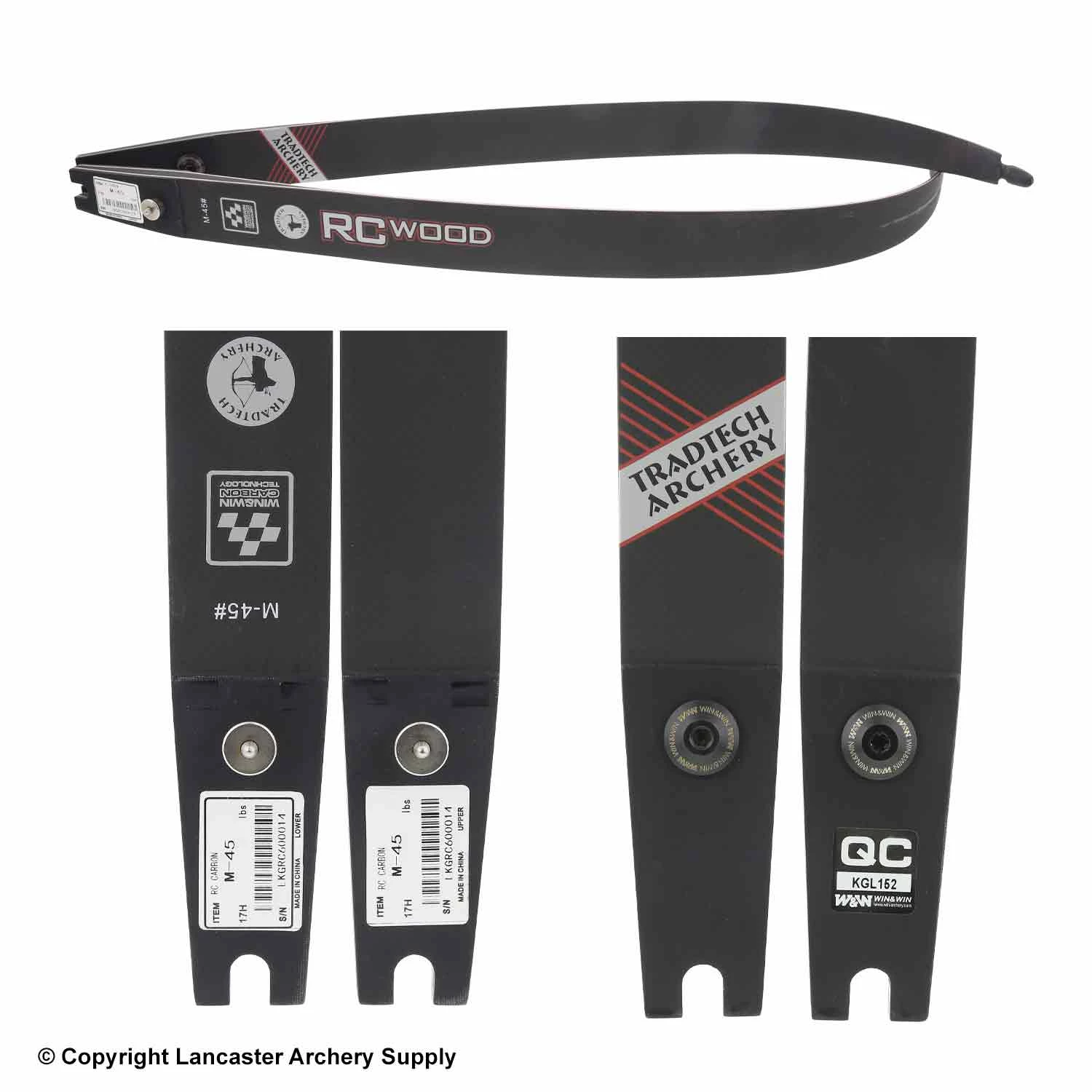 TradTech Archery TradTech RC Carbon/Wood Recurve Limbs (Open Box X1031005) - Image 2