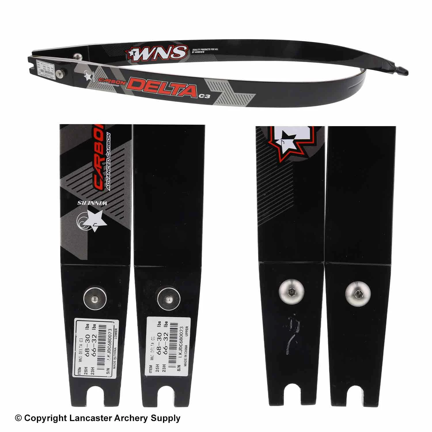 WNS Archery WNS Delta C3 Recurve Limbs (Open Box X1031248) - Image 2