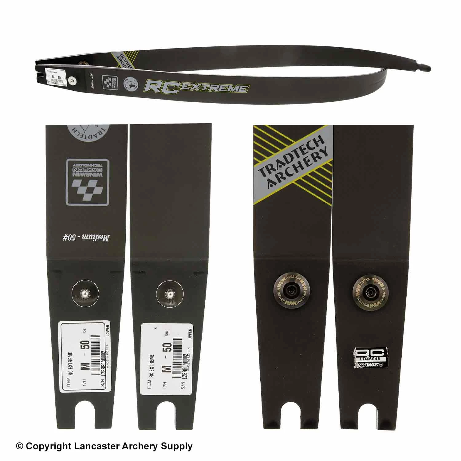 TradTech Archery TradTech RC Extreme Carbon/Foam Recurve Limbs (Open Box X1031949) - Image 2