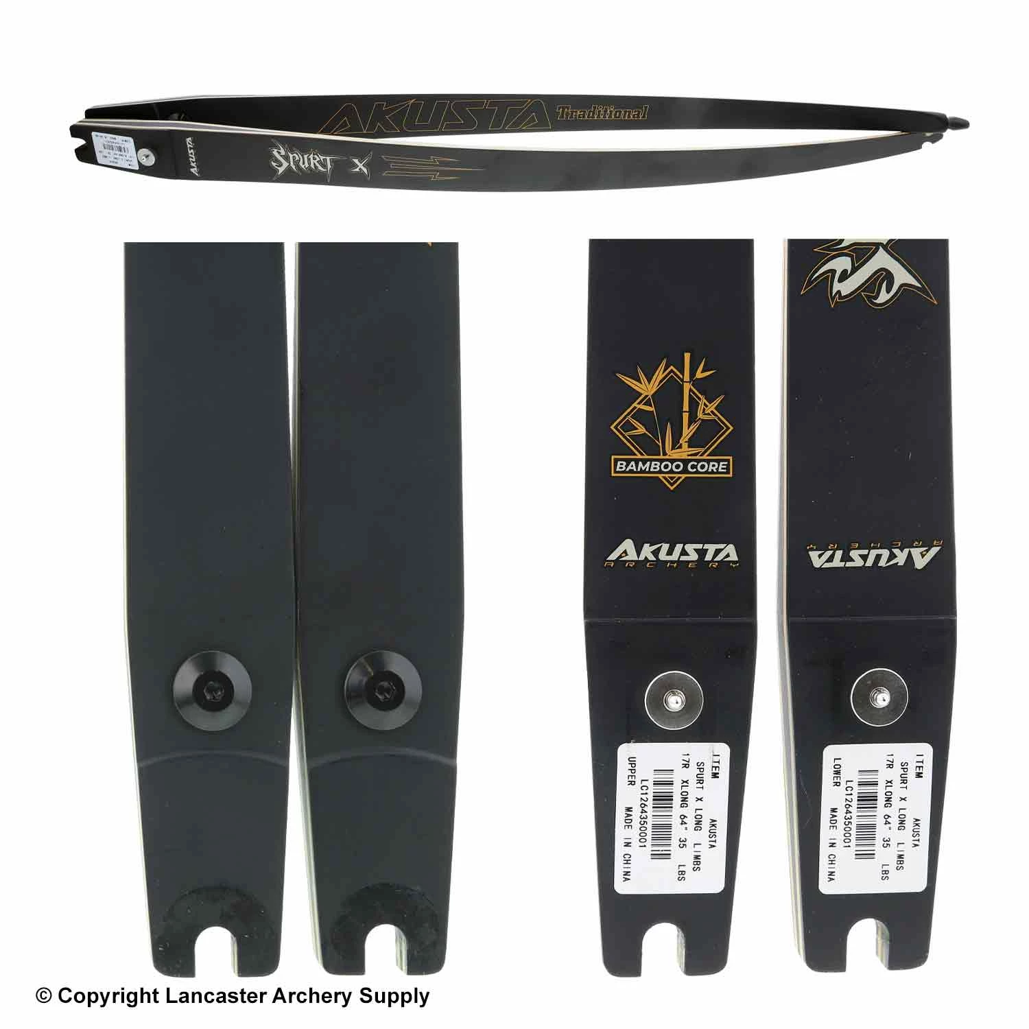 Akusta Archery Akusta Spurt X ILF Longbow Bamboo/Glass Limbs (Open Box X1032002) - Image 2