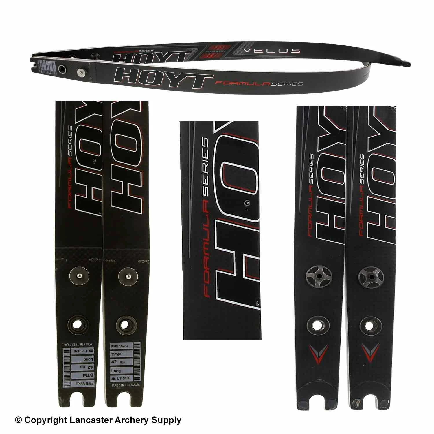 Hoyt Formula Carbon Velos Recurve Limbs (Open Box X1032072) - Image 2