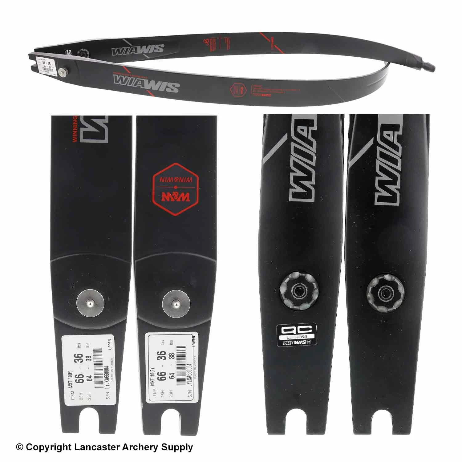 Win & Win MXT-10 ILF Recurve Limbs (Open Box X1032219) - Image 2