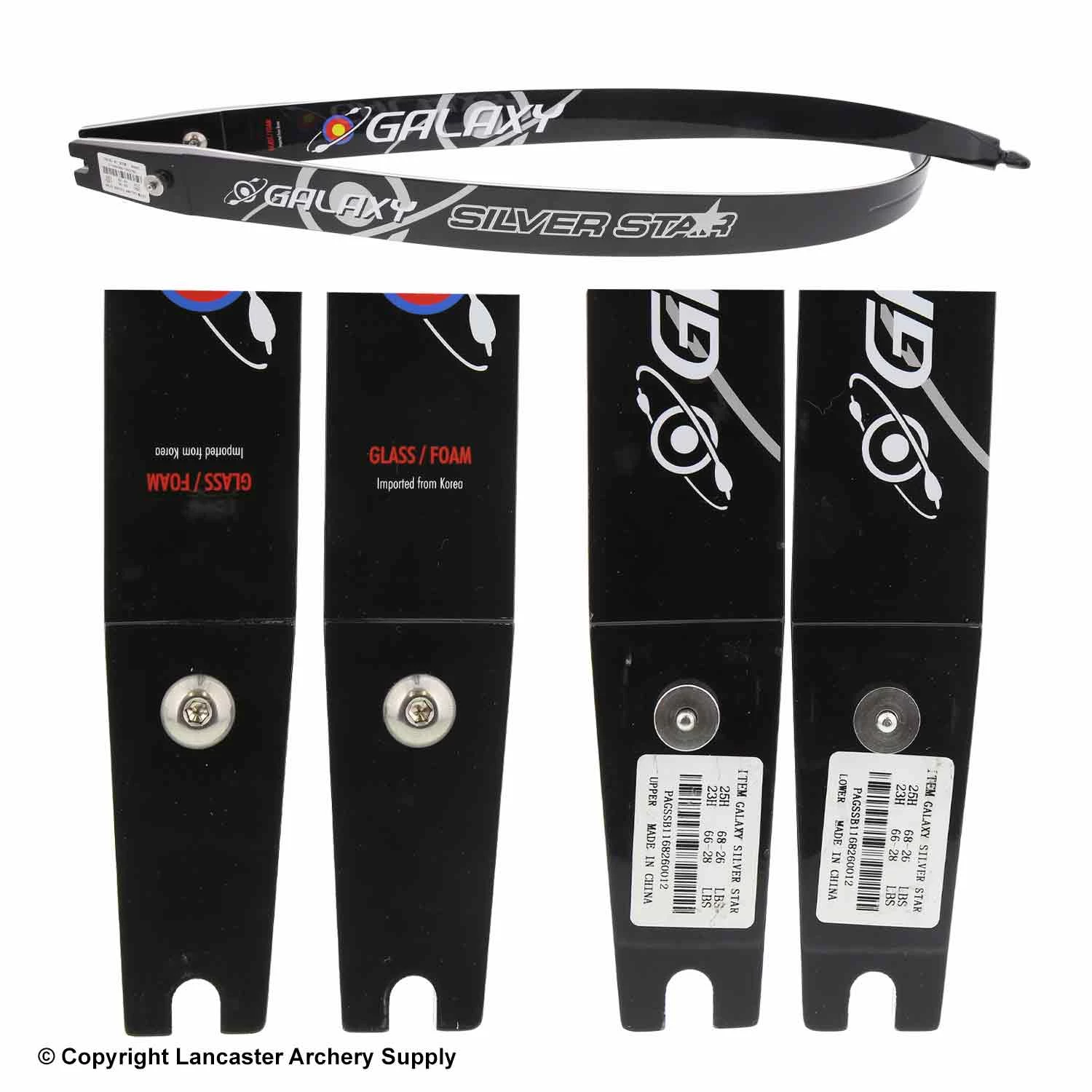Galaxy Archery Galaxy Silver Star Recurve Limbs (Open Box X1032294) - Image 2