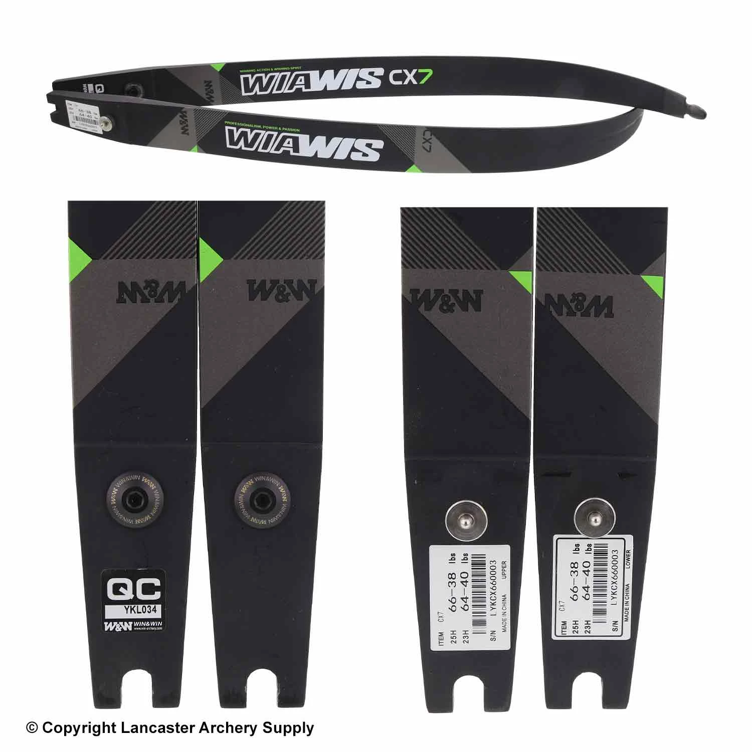 Win & Win Win&Win WIAWIS CX7 Recurve Limbs (Open Box X1033647) - Image 2